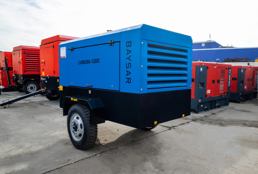 Дизельный передвижной компрессор BAYSAR LVSK350-12DC
