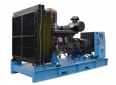 Поставка открытого дизельного генератора ТСС 300 кВт для установки в контейнер