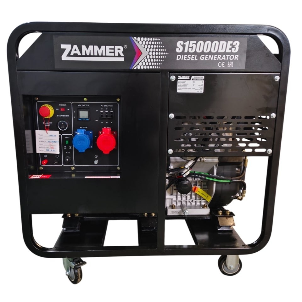 Дизельный генератор Zammer S15000DE3