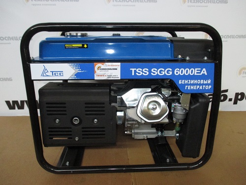 Монтаж бензогенератора TSS SGG 6000EA для резервного питания магазина в Саратове