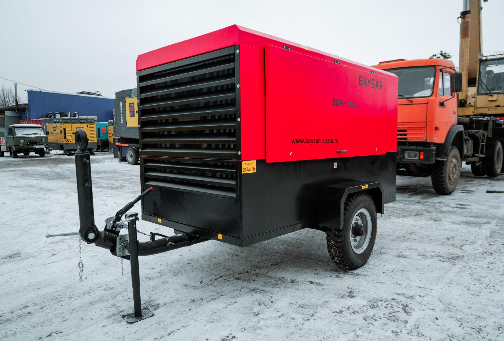 Дизельный компрессор с доохладителем BAYSAR SDPK750S