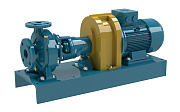 Одноступенчатый насос Calpeda N 50-125S/A (с мотором на раме)